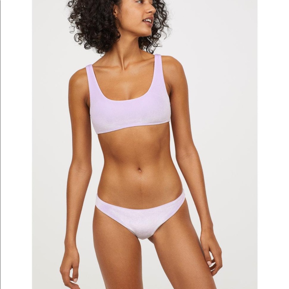 H&M Velour Bikini Set